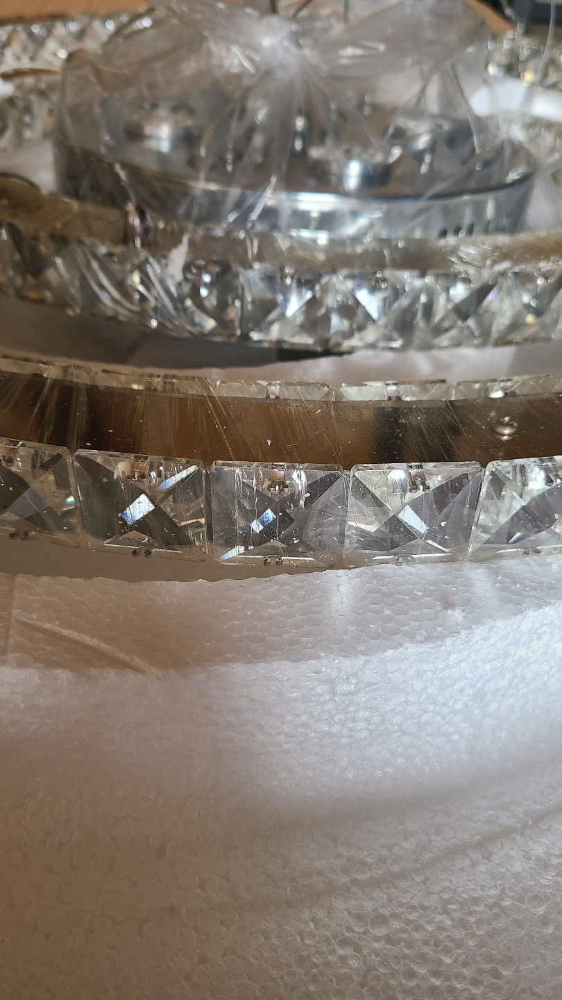 Modern Crystal LED Chandelier - Brand New - photo 2