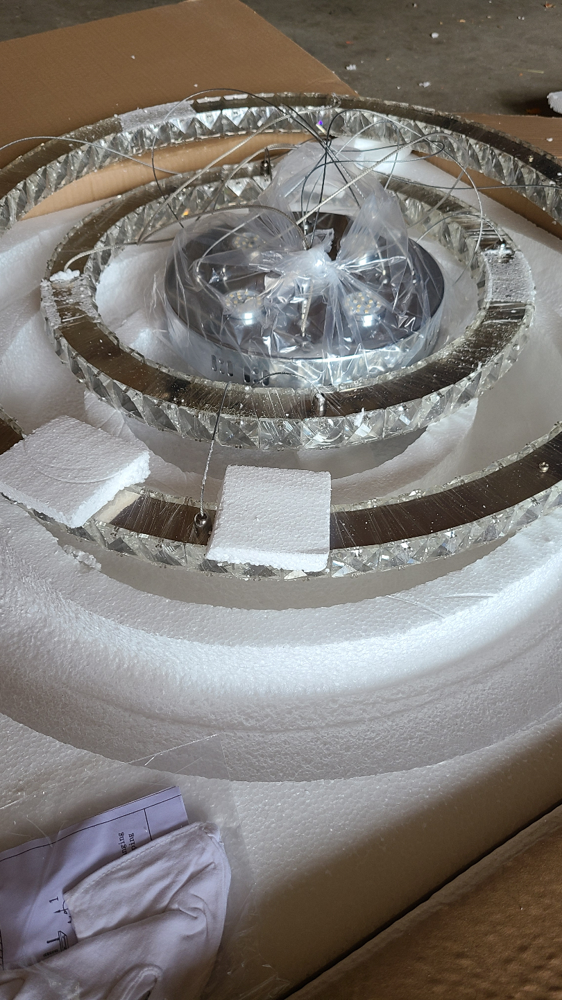 Modern Crystal LED Chandelier - Brand New - photo 3