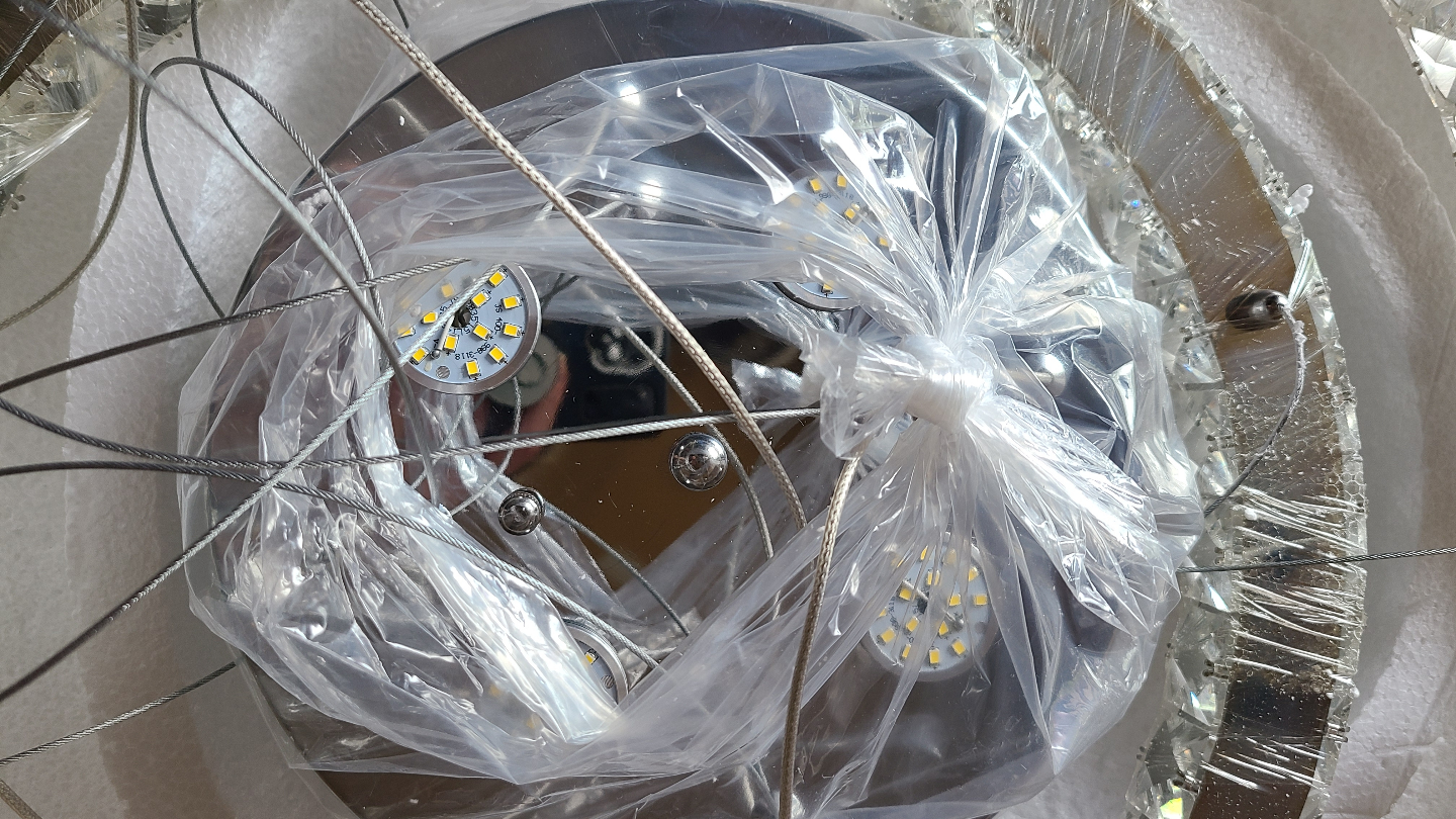 Modern Crystal LED Chandelier - Brand New - photo 4