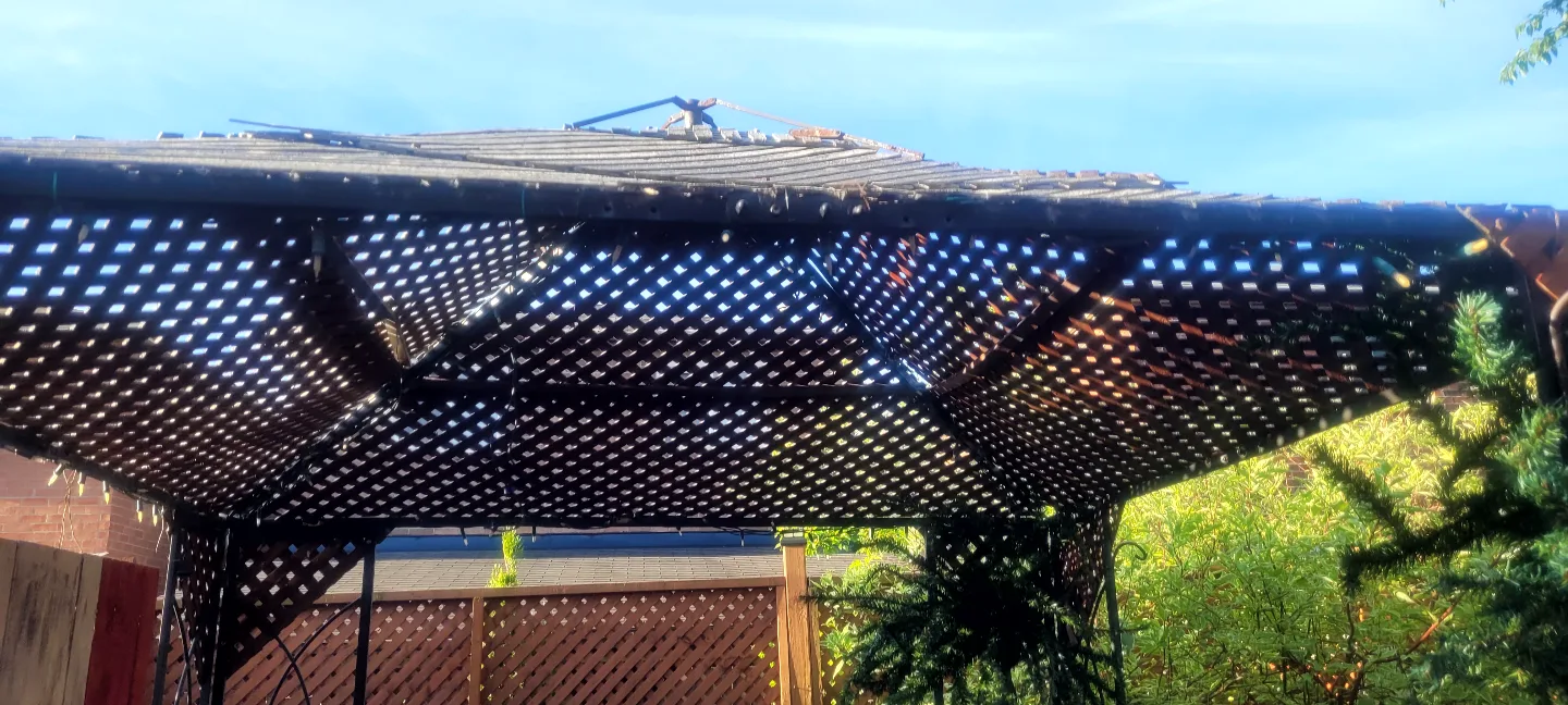 Outdoor Gazebo with Wooden Roof image indicator(9)