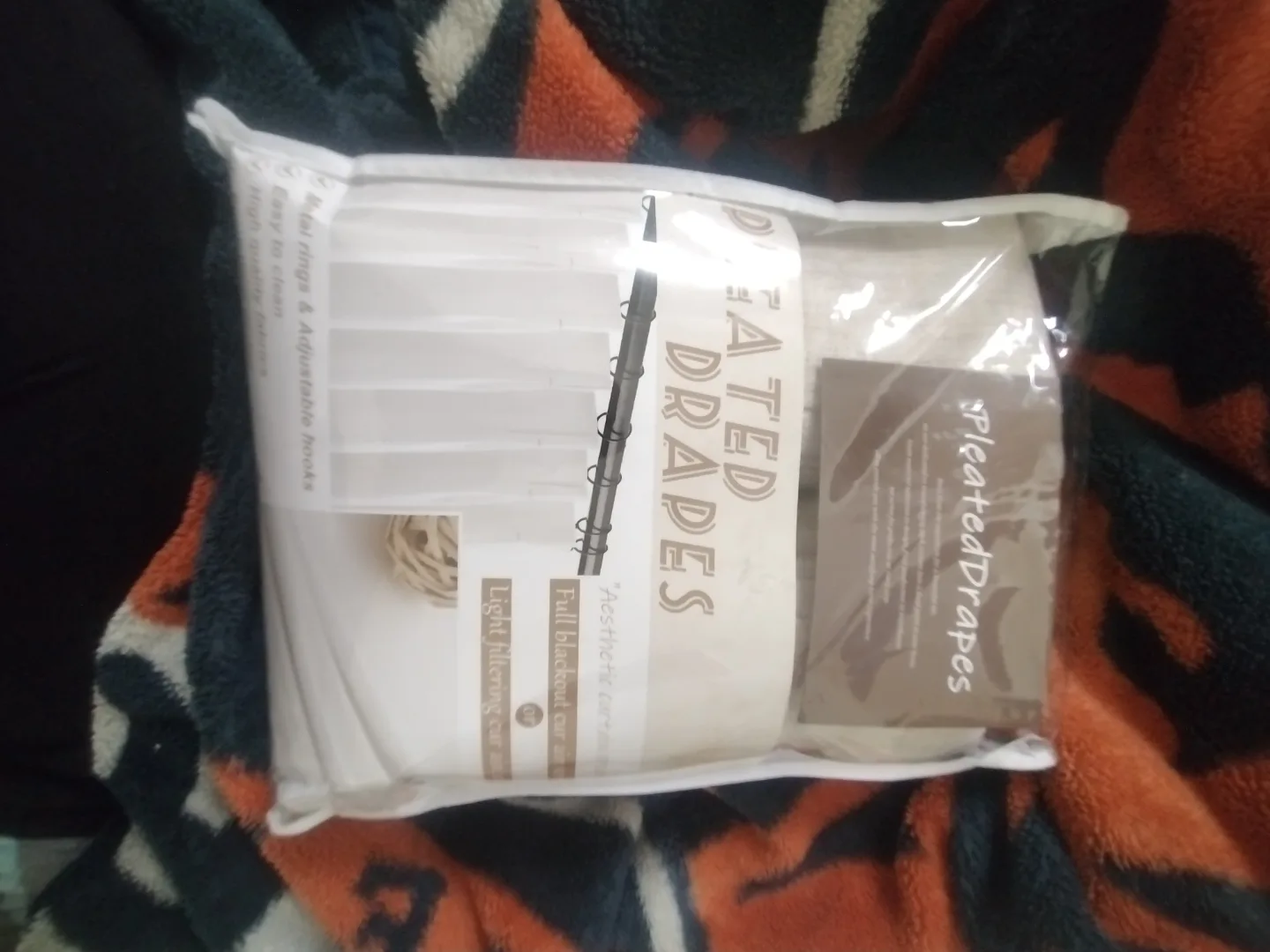 Pleated Drapes Blackout Curtains - Light Filtering & Easy Clean image indicator(2)