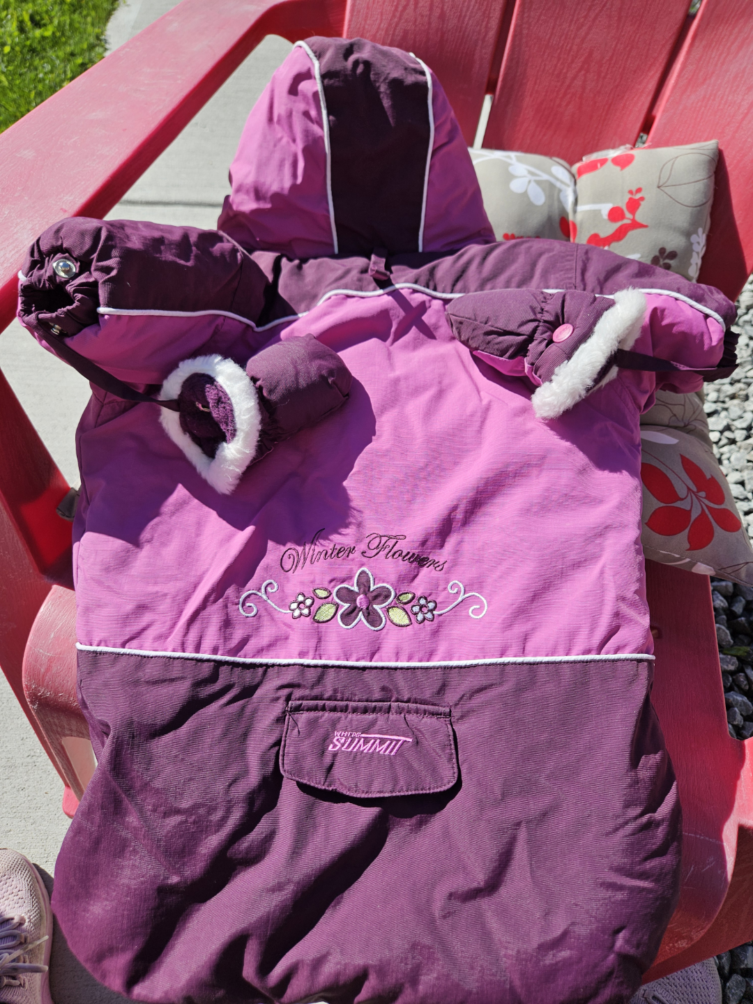 White Summit Baby Snowsuit Size 0-3 Months - photo 5