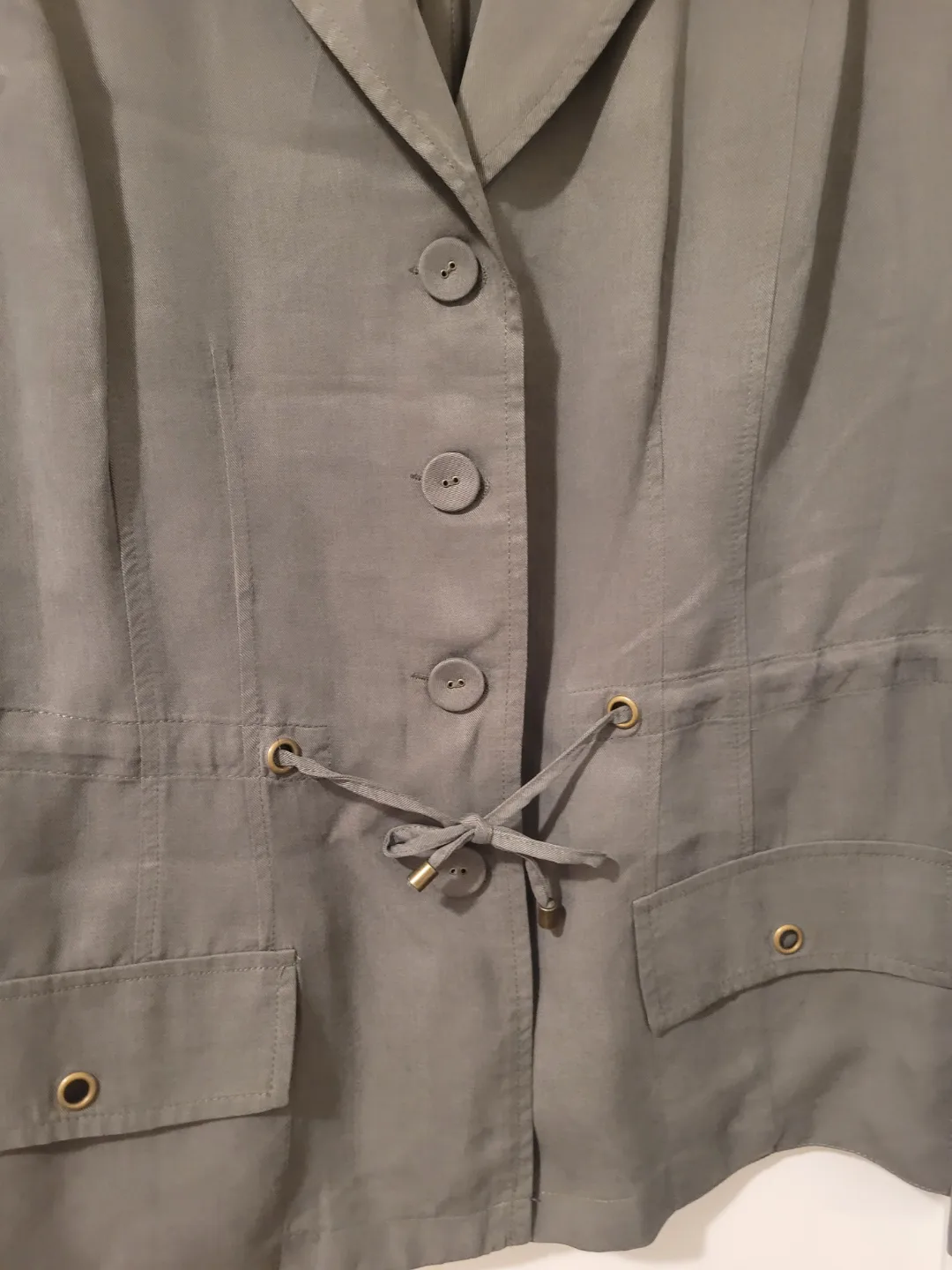 Laura Women's Size 12 Olive Green Utility Blazer Jacket image indicator(3)