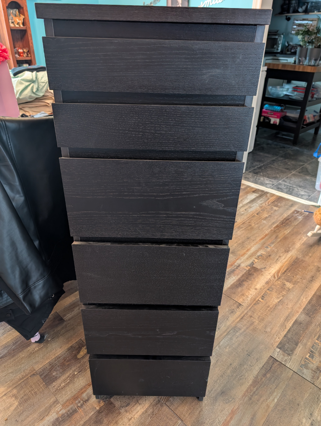 IKEA MALM 5-drawer chest with mirror - photo 2