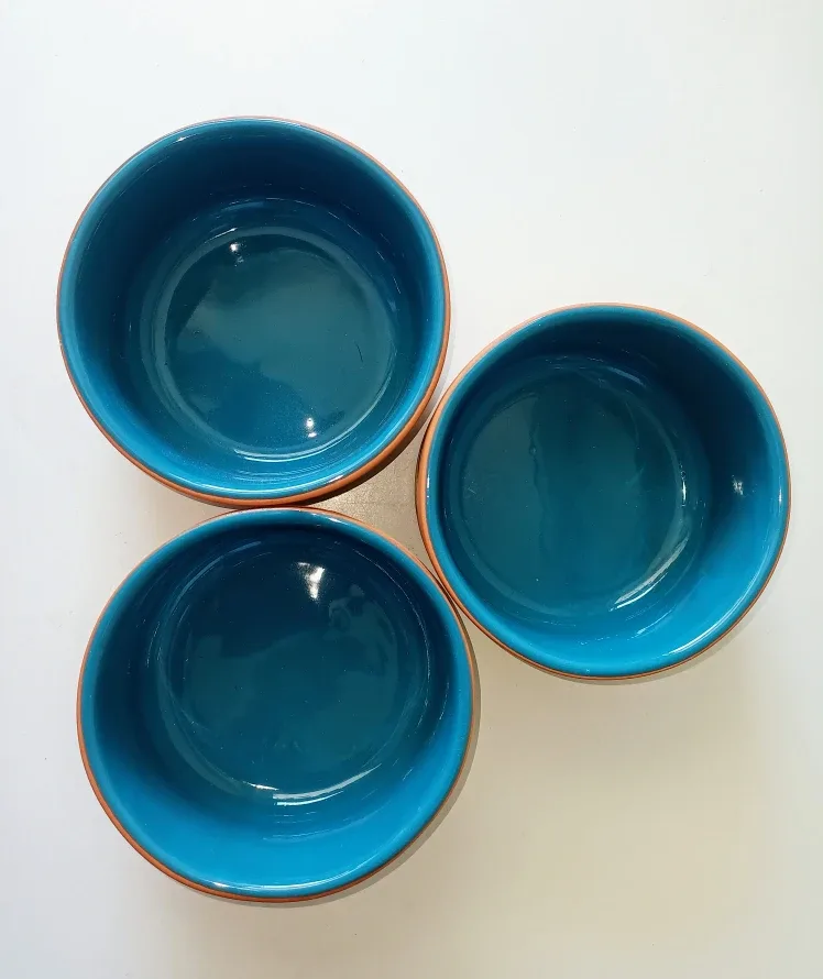 New~Himark Terra Cotta Turquoise Bowls image indicator(2)