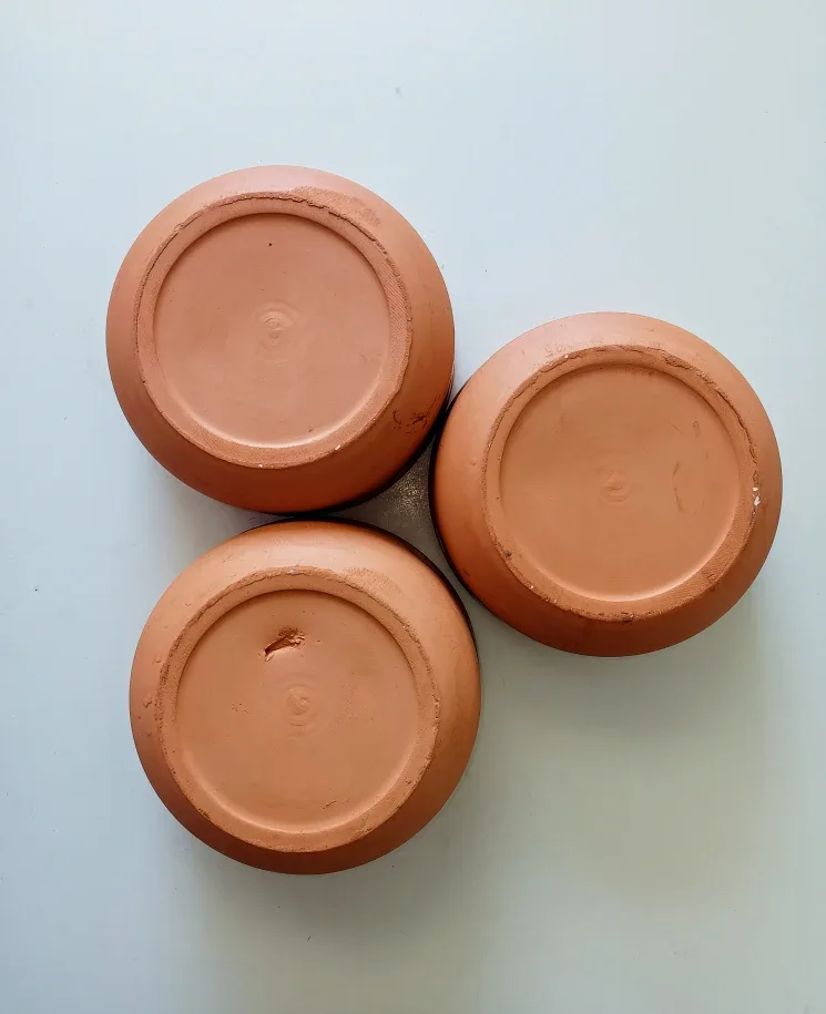 New~Himark Terra Cotta Turquoise Bowls image indicator(3)