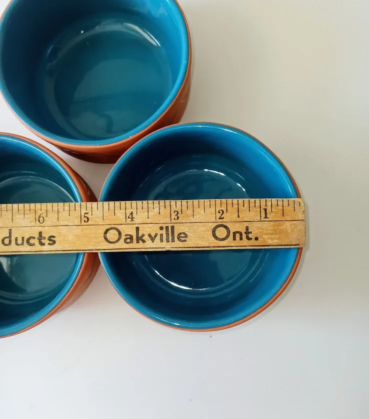 New~Himark Terra Cotta Turquoise Bowls image indicator(4)