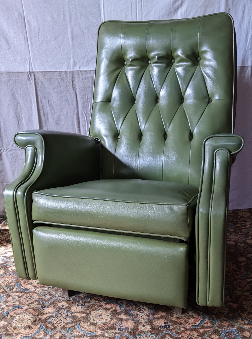 Stratorocker, Futorian Mfg, Vintage  Green Recliner/Rocker