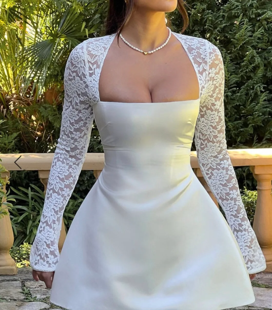 Babyboo-SADIE MINI DRESS - IVORY-Size S thumbnail