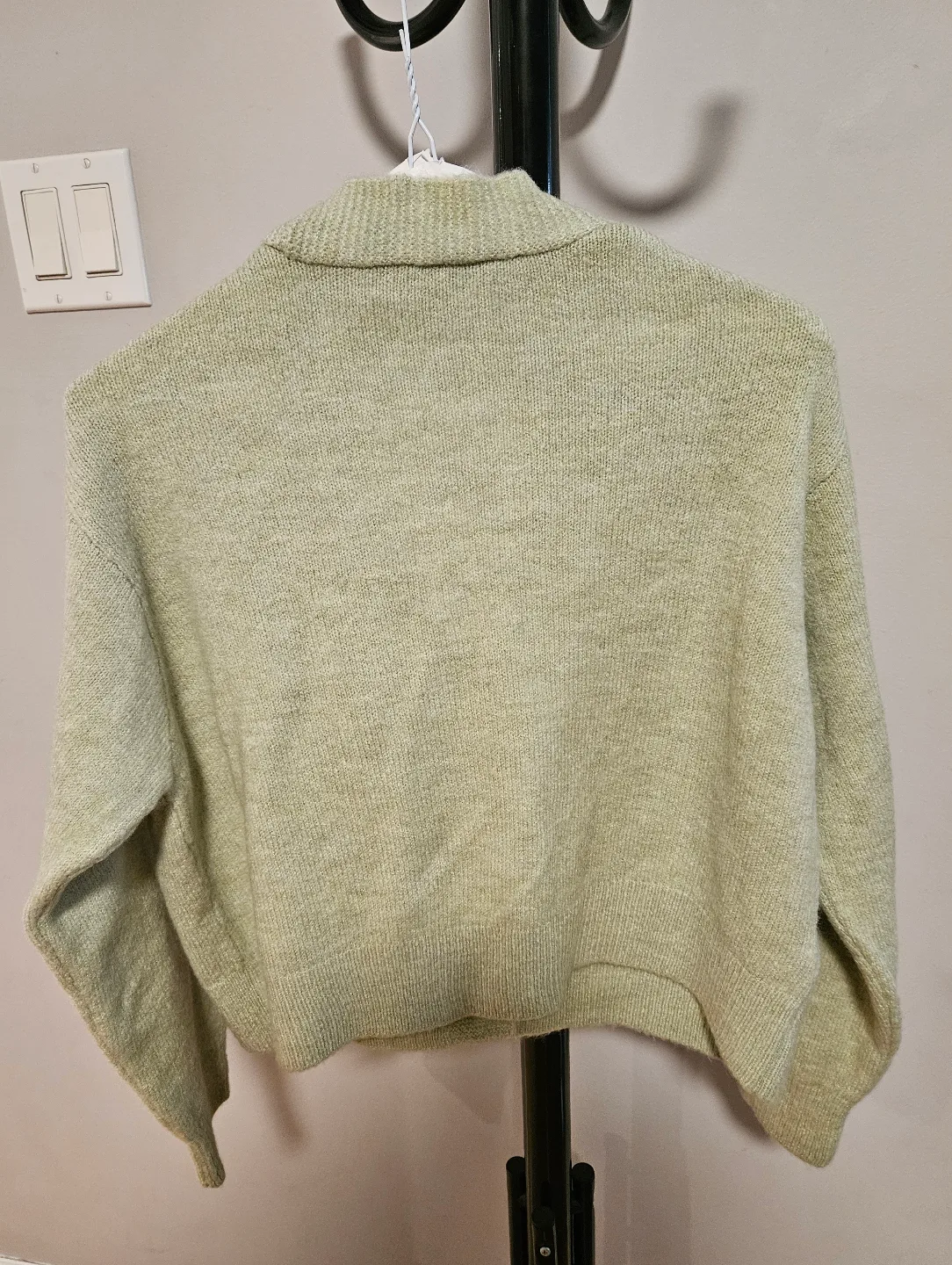 Sage Green Knitted Cardigan image indicator(2)