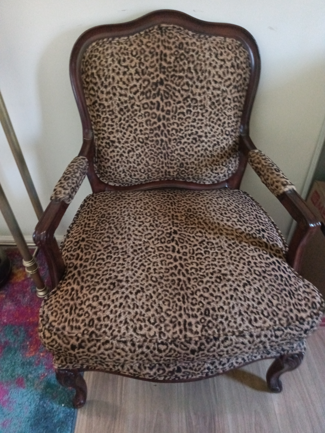 Leopard Print Accent Chair