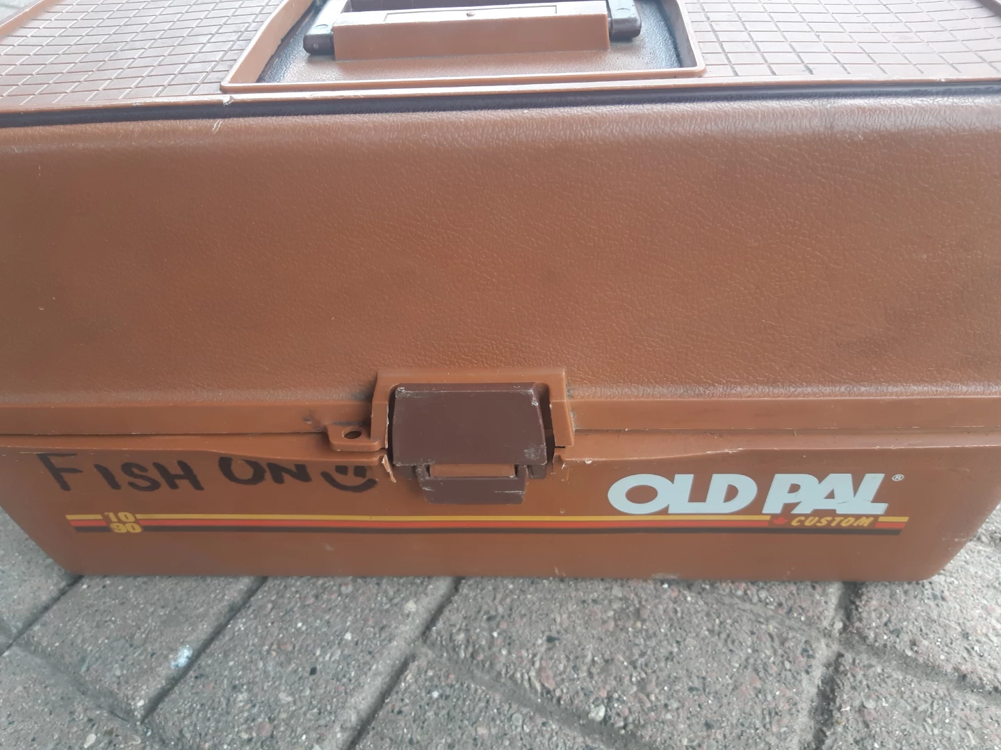 Vintage Old Pal Custom Tackle Box with Assorted Lures