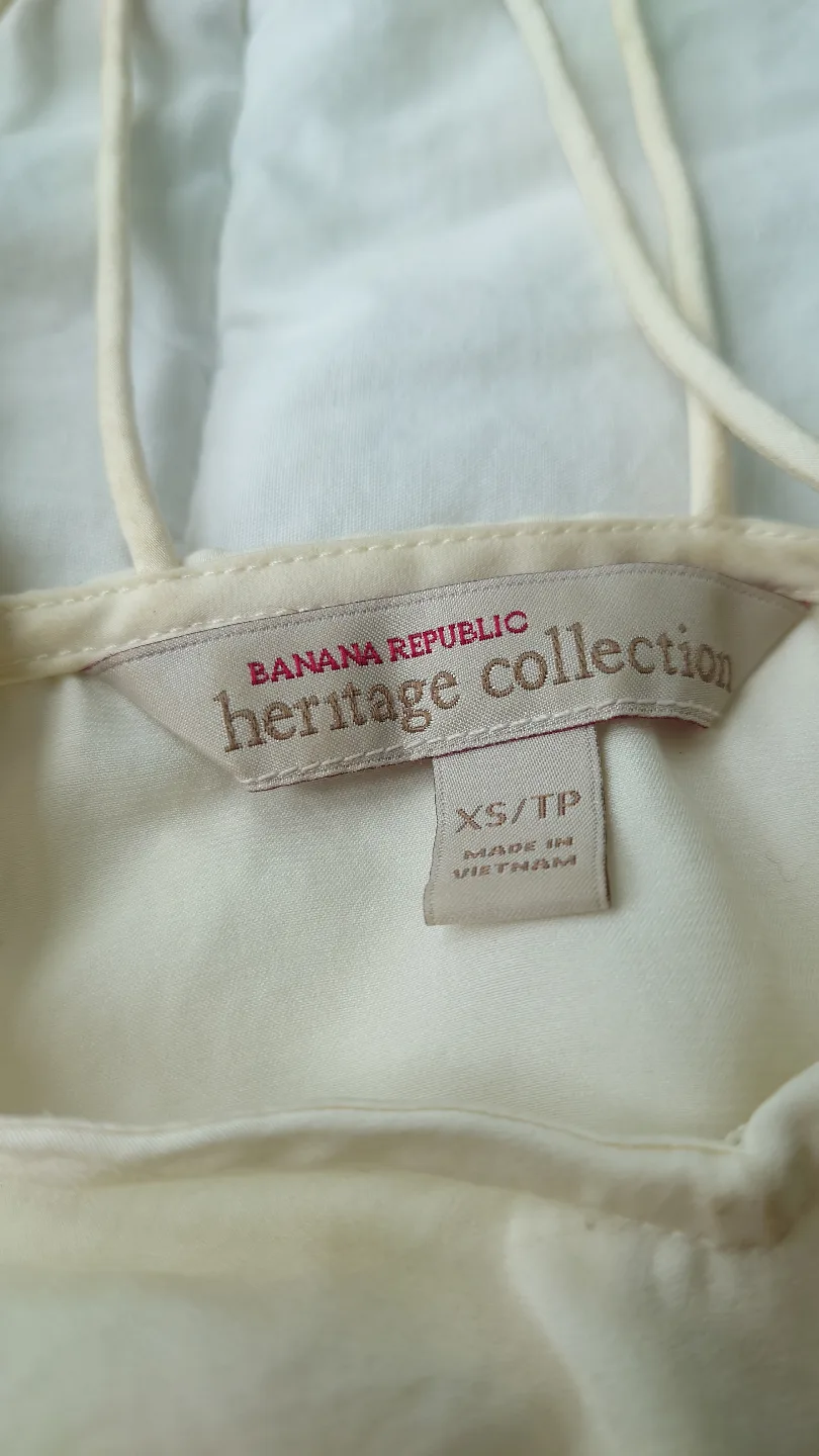 Banana Republic Heritage Collection Cream-Colored Cami Top image indicator(2)
