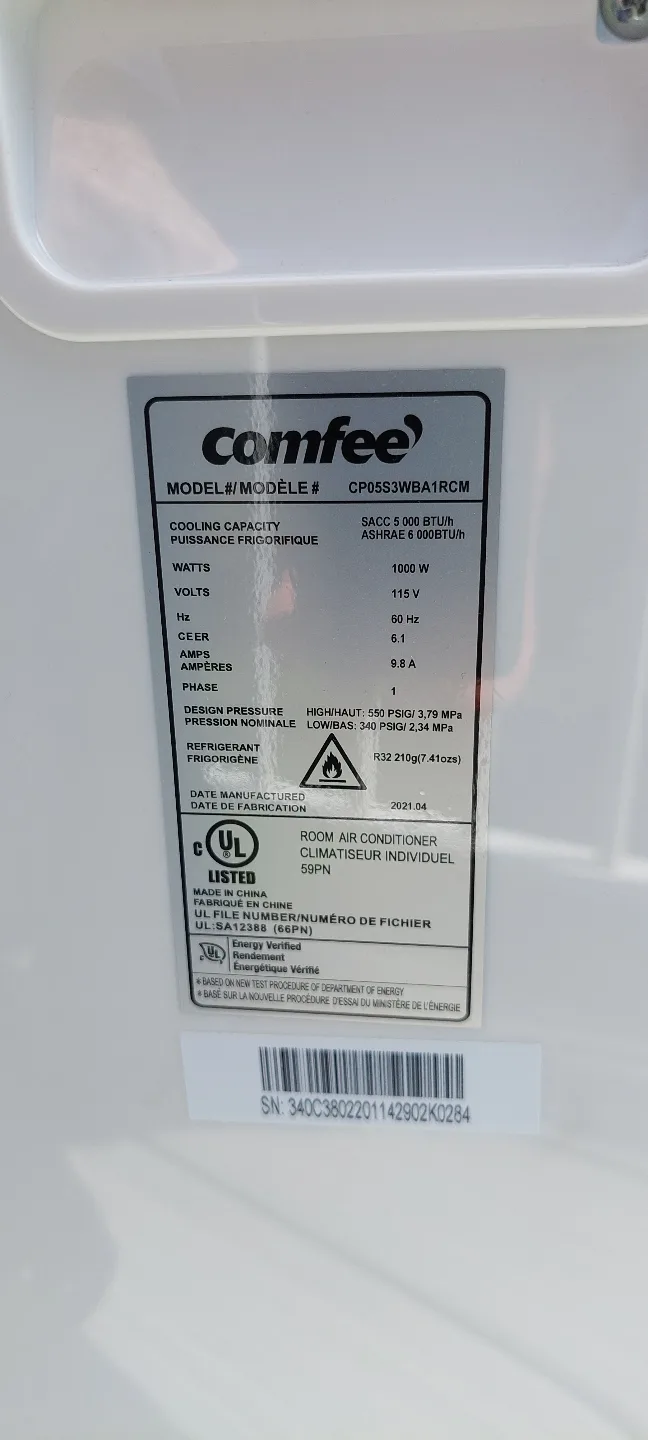 Comfee Portable Air Conditioner CP05SS3WBA1RCM thumbnail