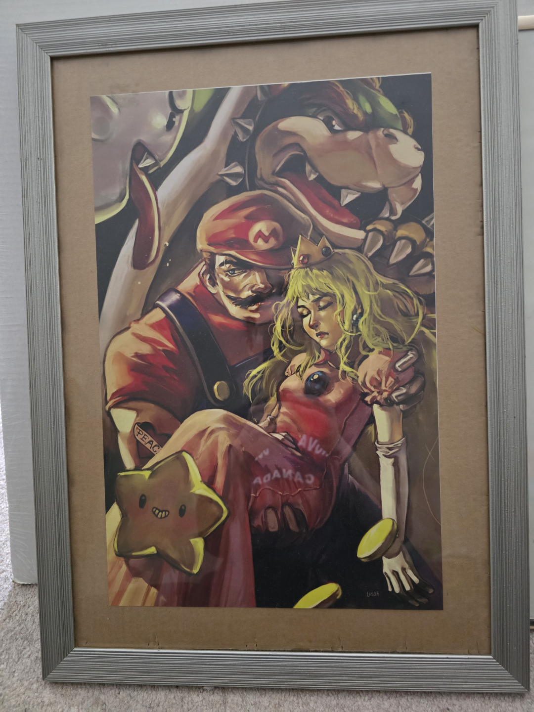 Framed Super Mario Bros. Artwork