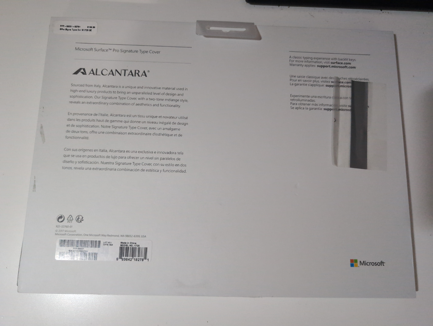 Microsoft Surface Pro Signature Type Cover - Alcantara - photo 2