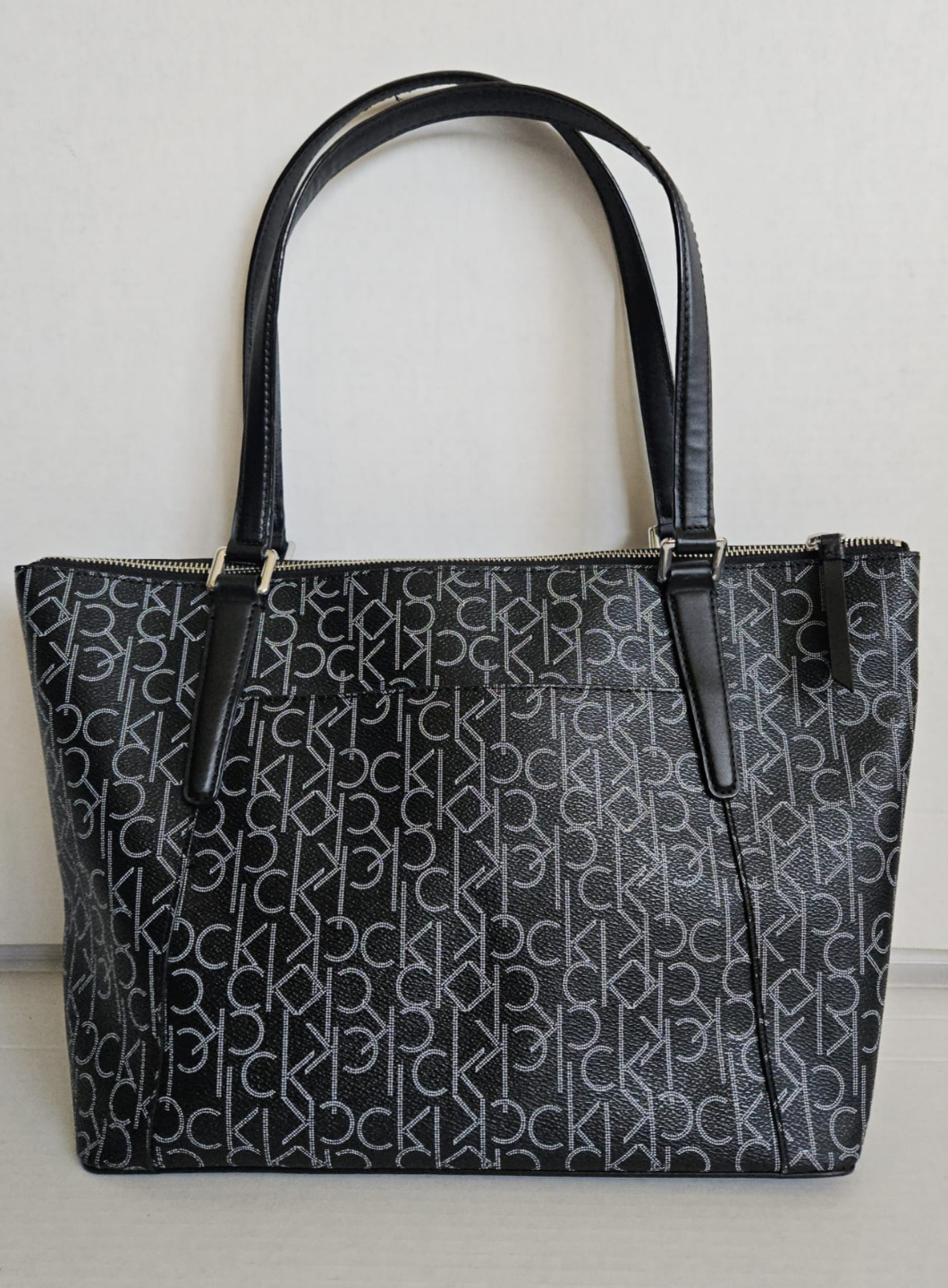 Calvin Klein Black Monogram Tote Bag - photo 2