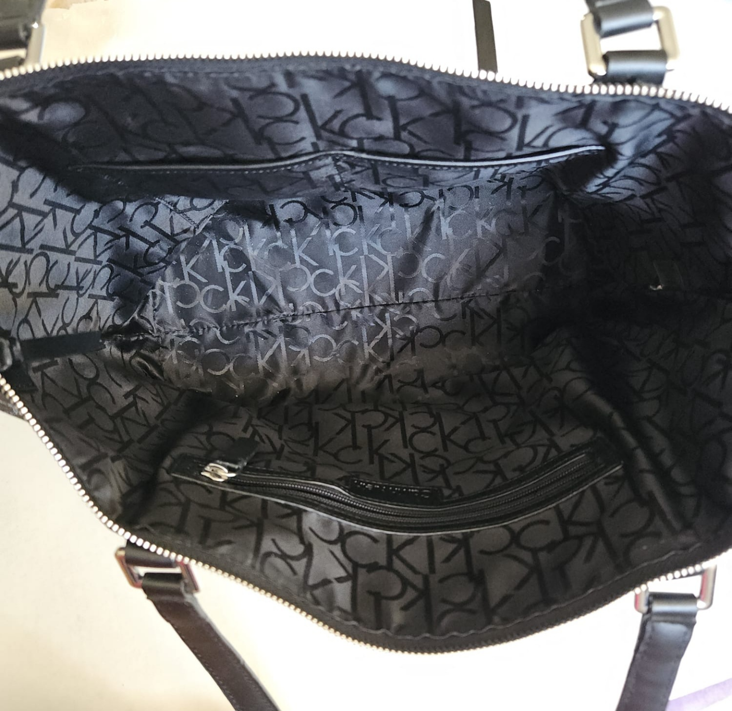 Calvin Klein Black Monogram Tote Bag - photo 3