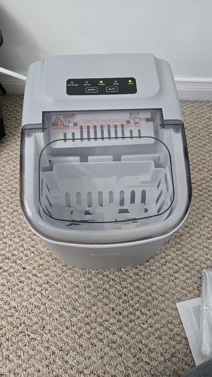 Ecozy Ice Maker - Grey