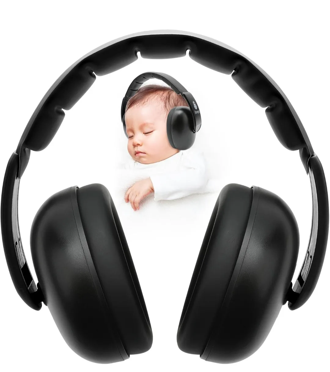 New Baby Earmuffs - Pink, Blue & Black thumbnail