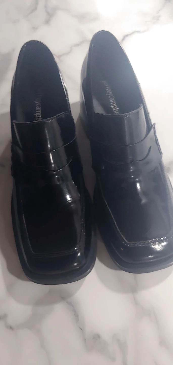 Jeffrey Campbell Black Patent Leather Loafers