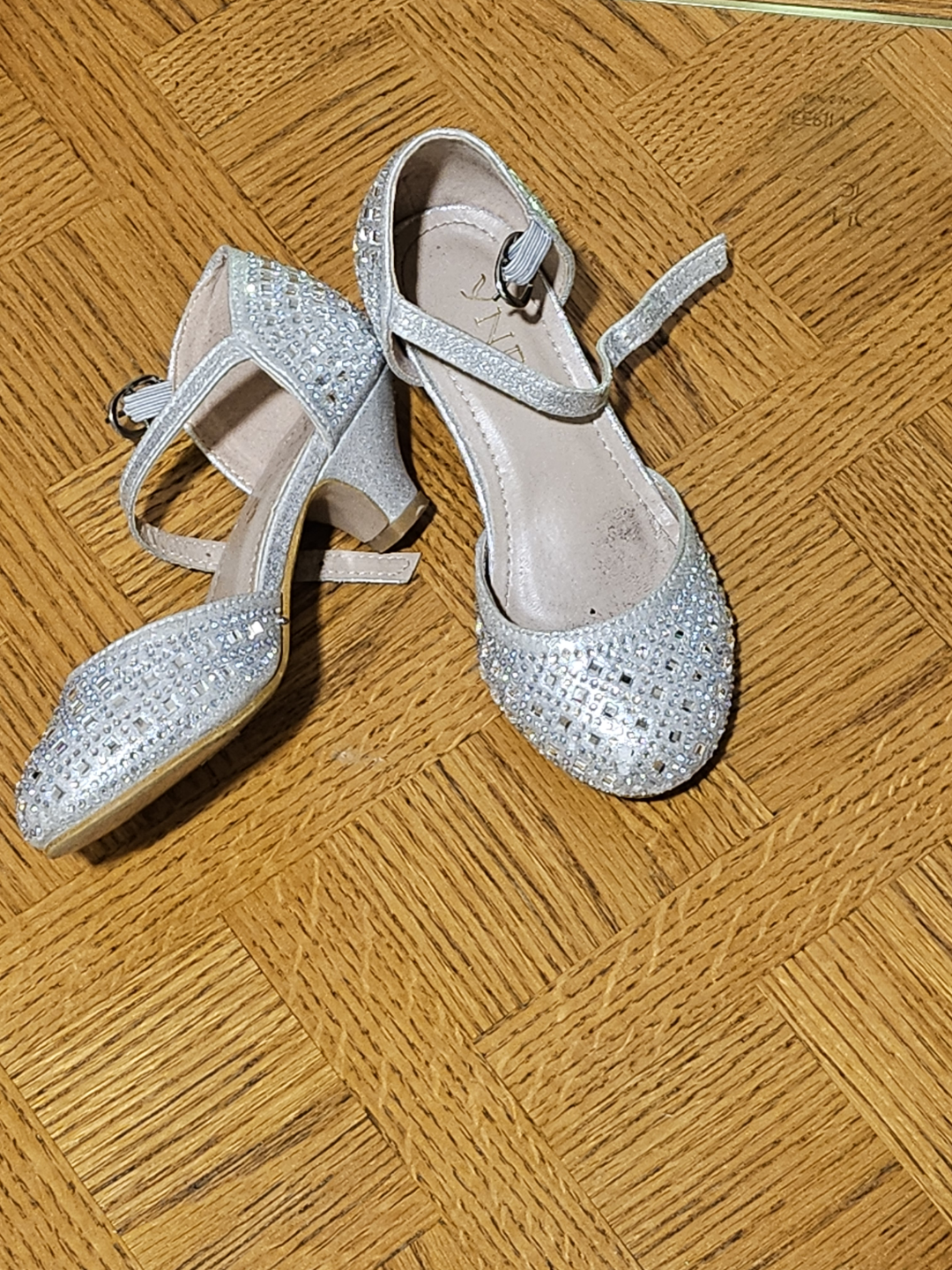 Girls' Silver Rhinestone Dress Shoes - photo 2