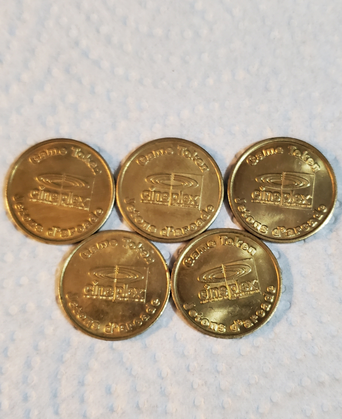Cineplex Brass Tokens