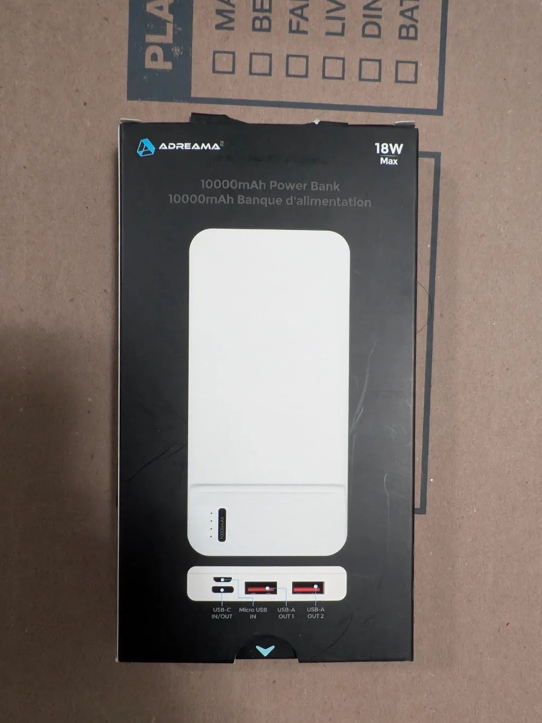 Brand New - ADREAMA 10000mAh Power Bank thumbnail