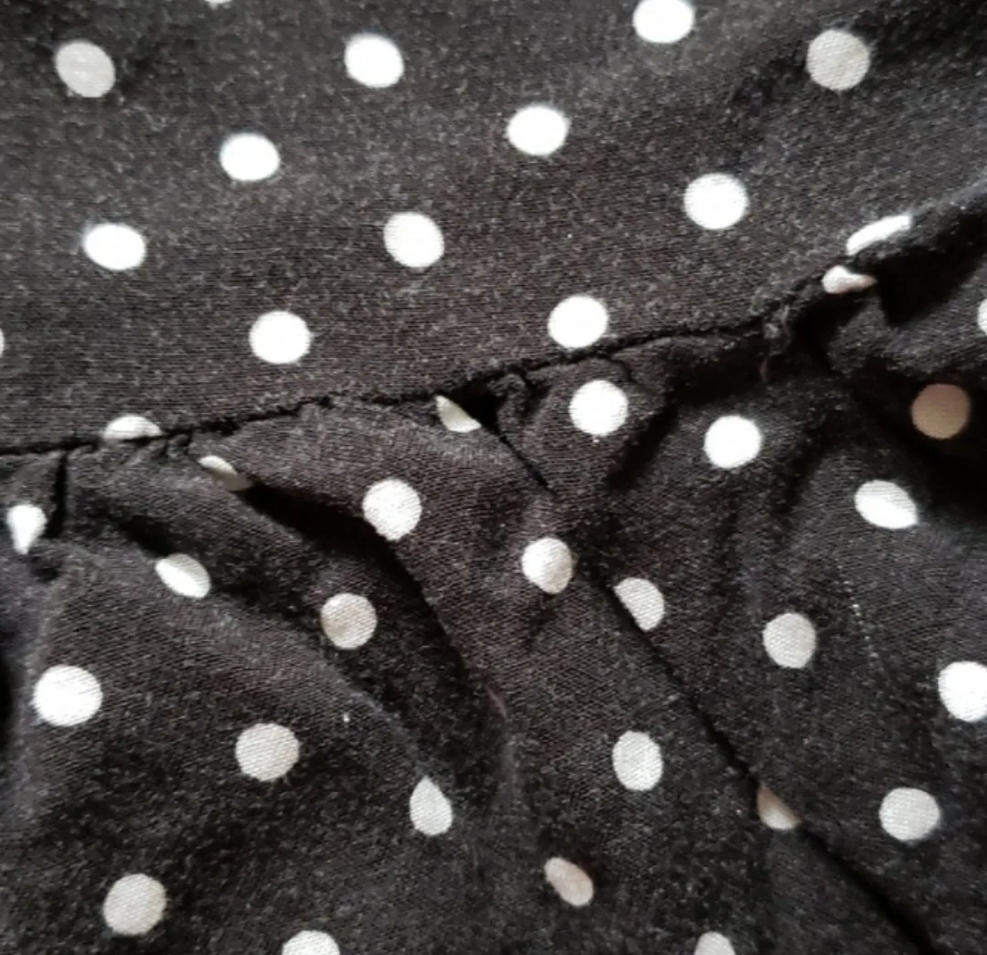 Aeropostale black and white polka dot shorts image indicator(3)