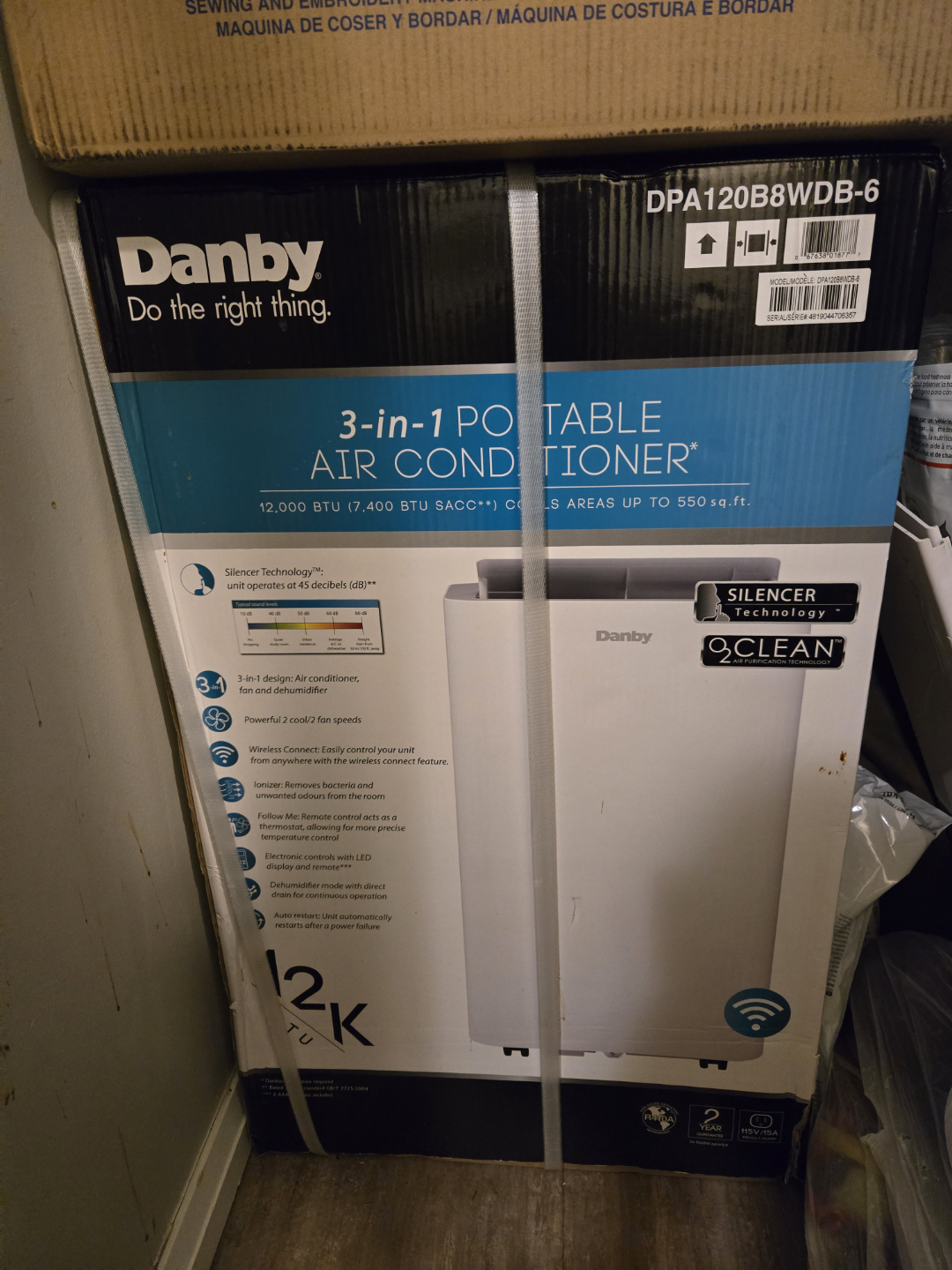 Danby DPA120B8WDB-6 12,000 BTU 3-in-1 Portable Air Conditioner - photo 2