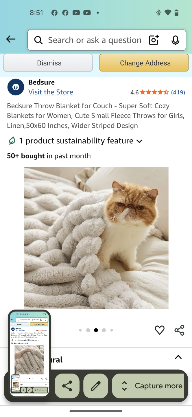 Bedsure Throw Blanket - Natural brand new - photo 4