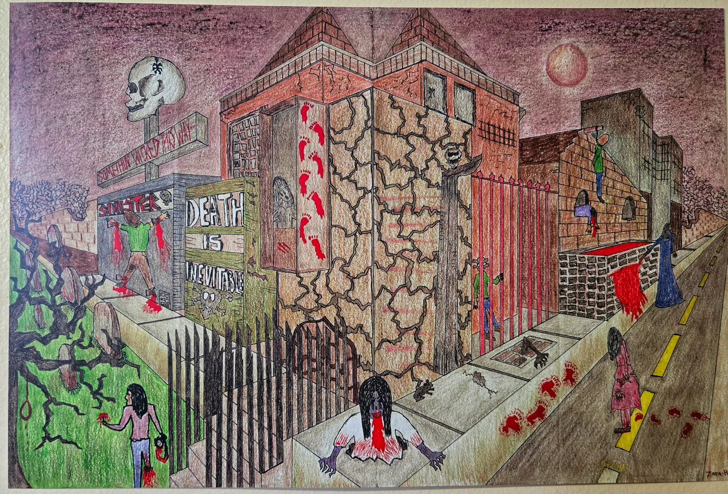 Horror Posters 45 x 30 Scary Halloween Gore Blood Poster image indicator(2)