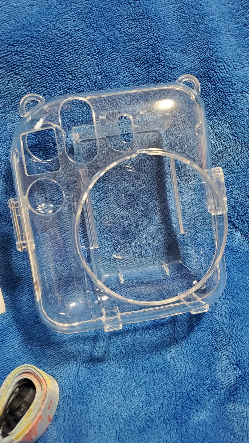 Instax Mini 12 Case Set - Clear Case, Strap, and Stickers image indicator(3)