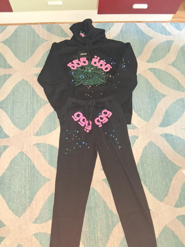 666 Spiderweb Graphic Hoodie & Joggers Set