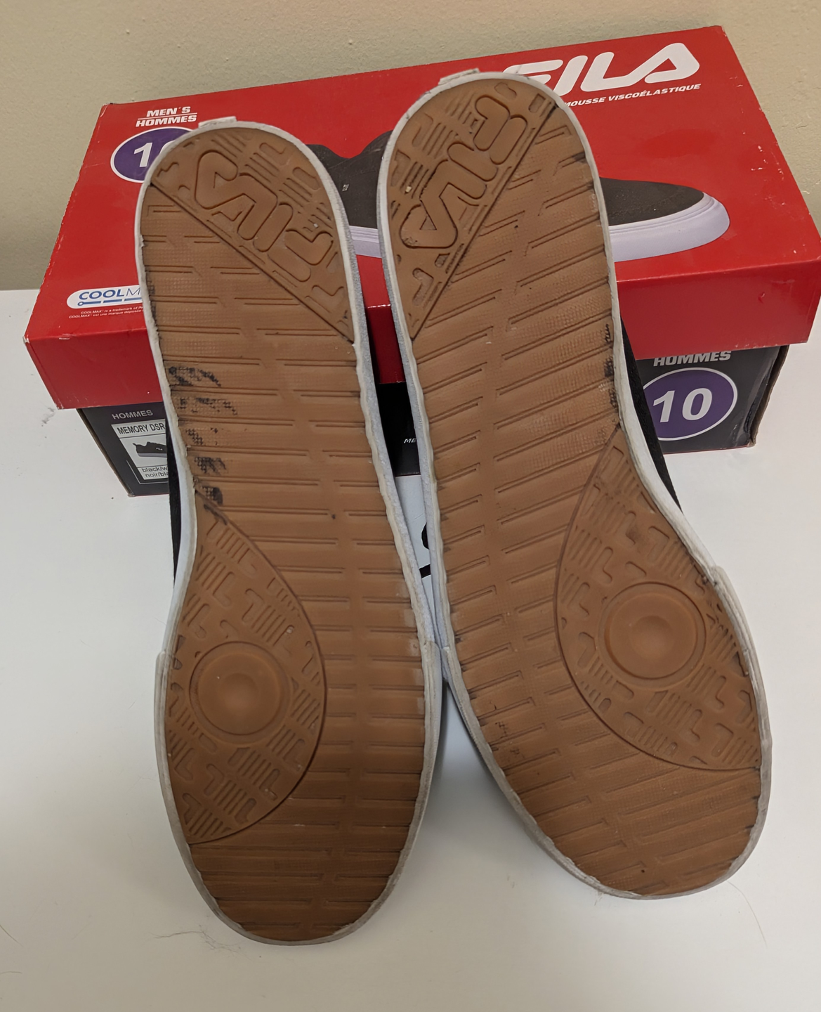 Fila Men's Memory Foam Canvas Low-Top Sneakers - Size 10 - photo 4