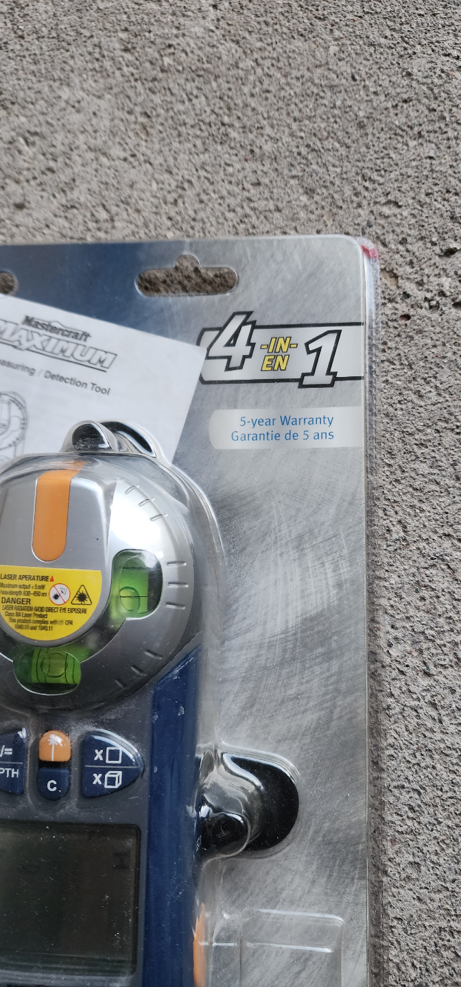 Mastercraft Maximum 4-in-1 Laser Measuring Tool - New in Box - photo 3