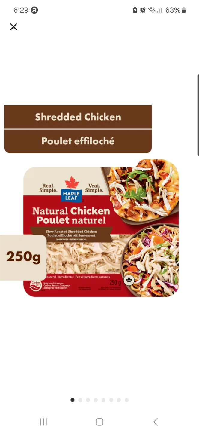 Maple Leaf Natural Chicken - 250g * FREE thumbnail