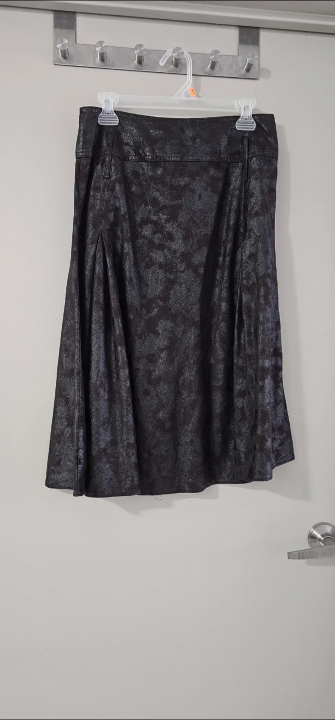 Brown Pleated Mini Skirt with Buttons image indicator(3)