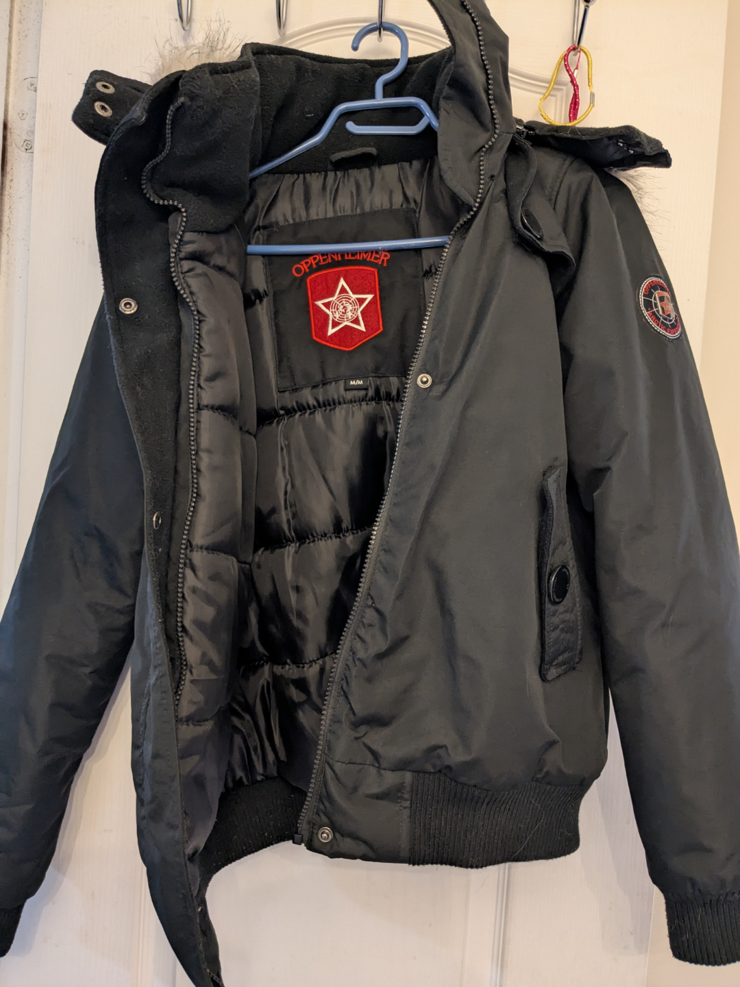 Thick Black Winter Coat/ Jacket - size Medium