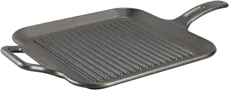 LODGE Pro-logic 12 inch Cast Iron Grilling Pan image indicator(2)