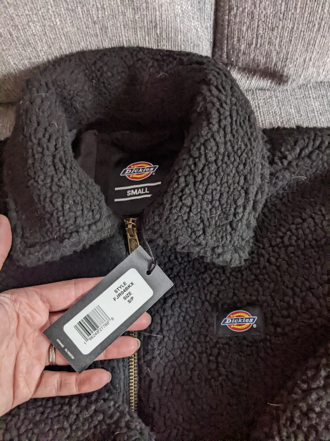 New Dickies Sherpa Fluffy Zippered Coat image indicator(2)