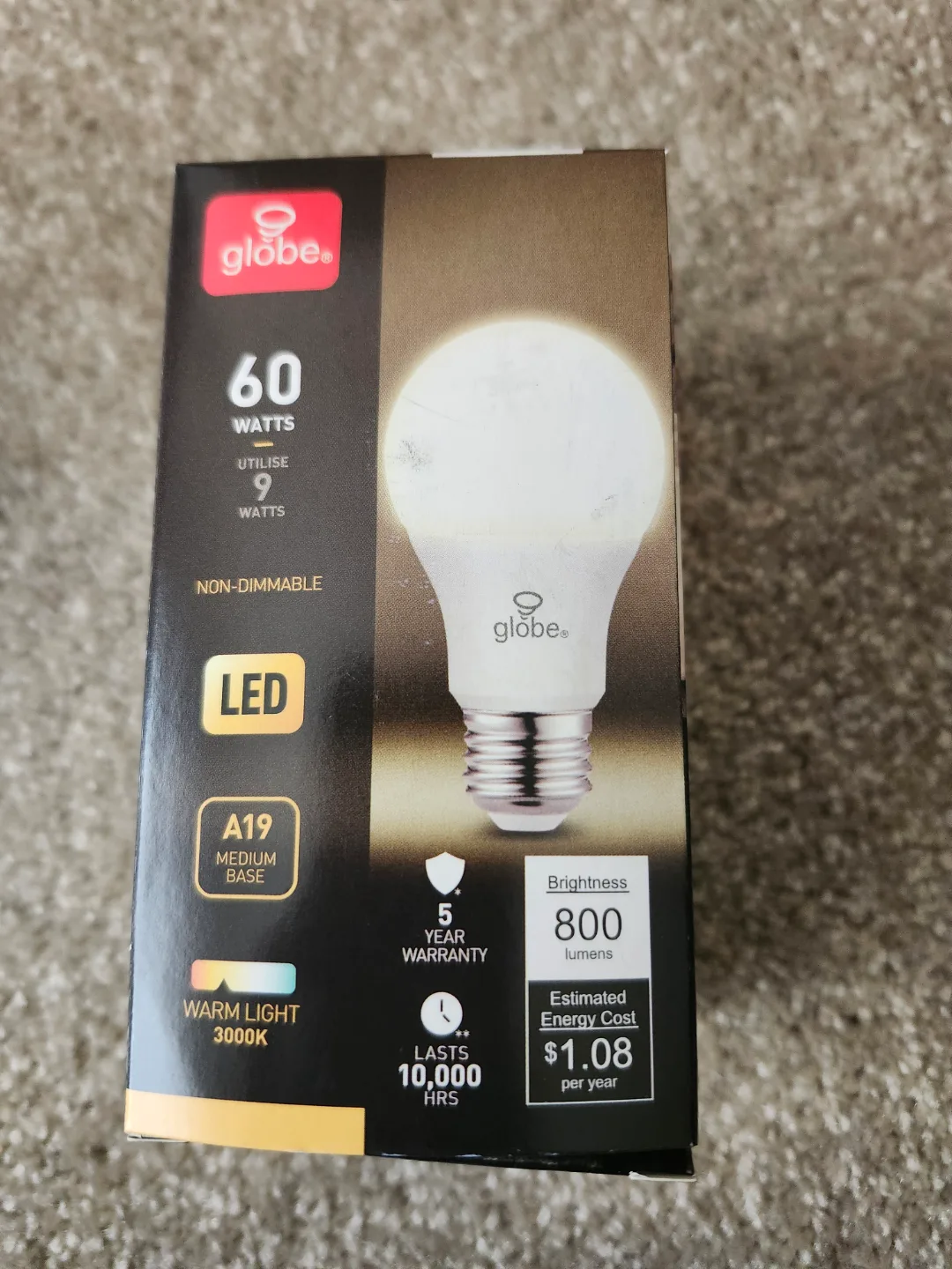 A19 LED Bulb - 60W Warm Light 🤎 thumbnail