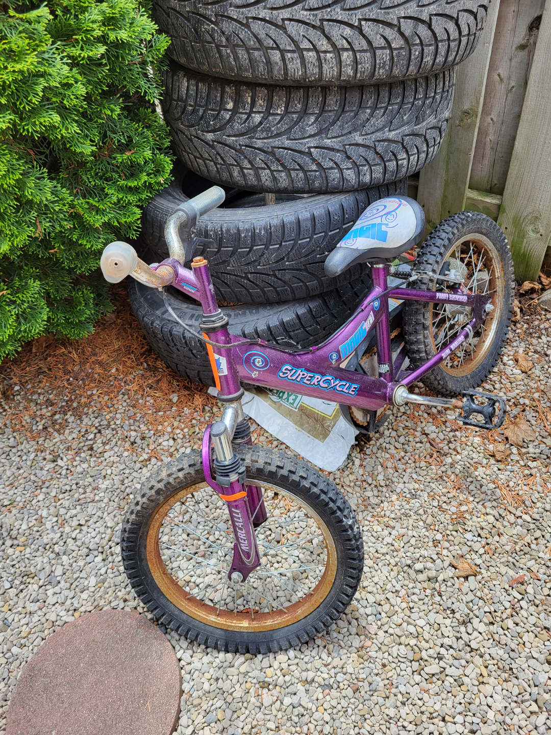 Girls' Purple Supercycle Bike