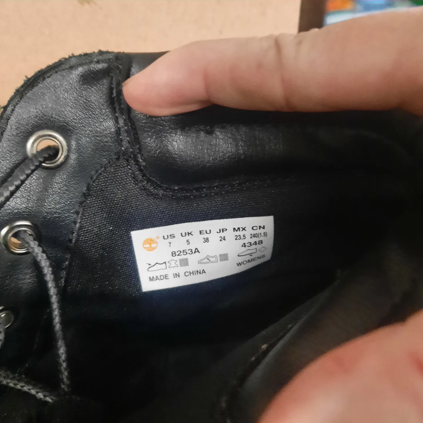 Women's Timberland Black Wedge Boots - Size 7 image indicator(3)