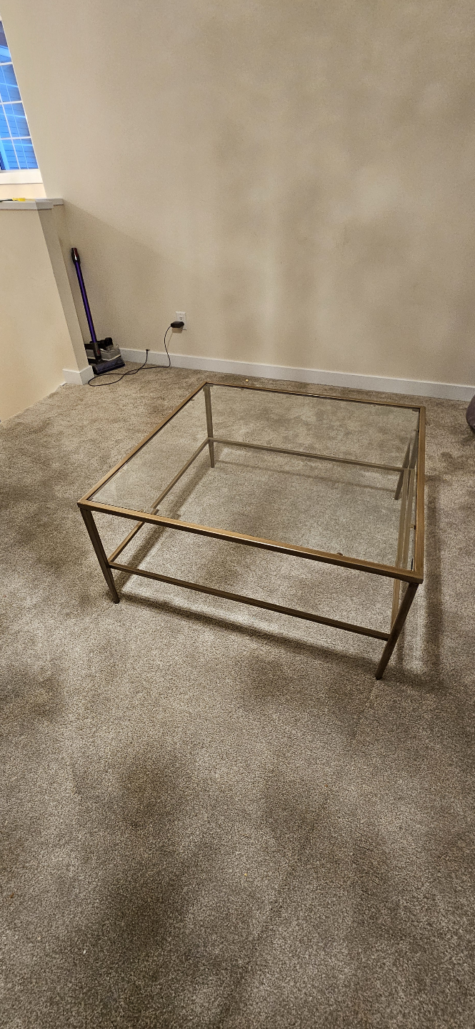 Coffee table with glass top - photo 3