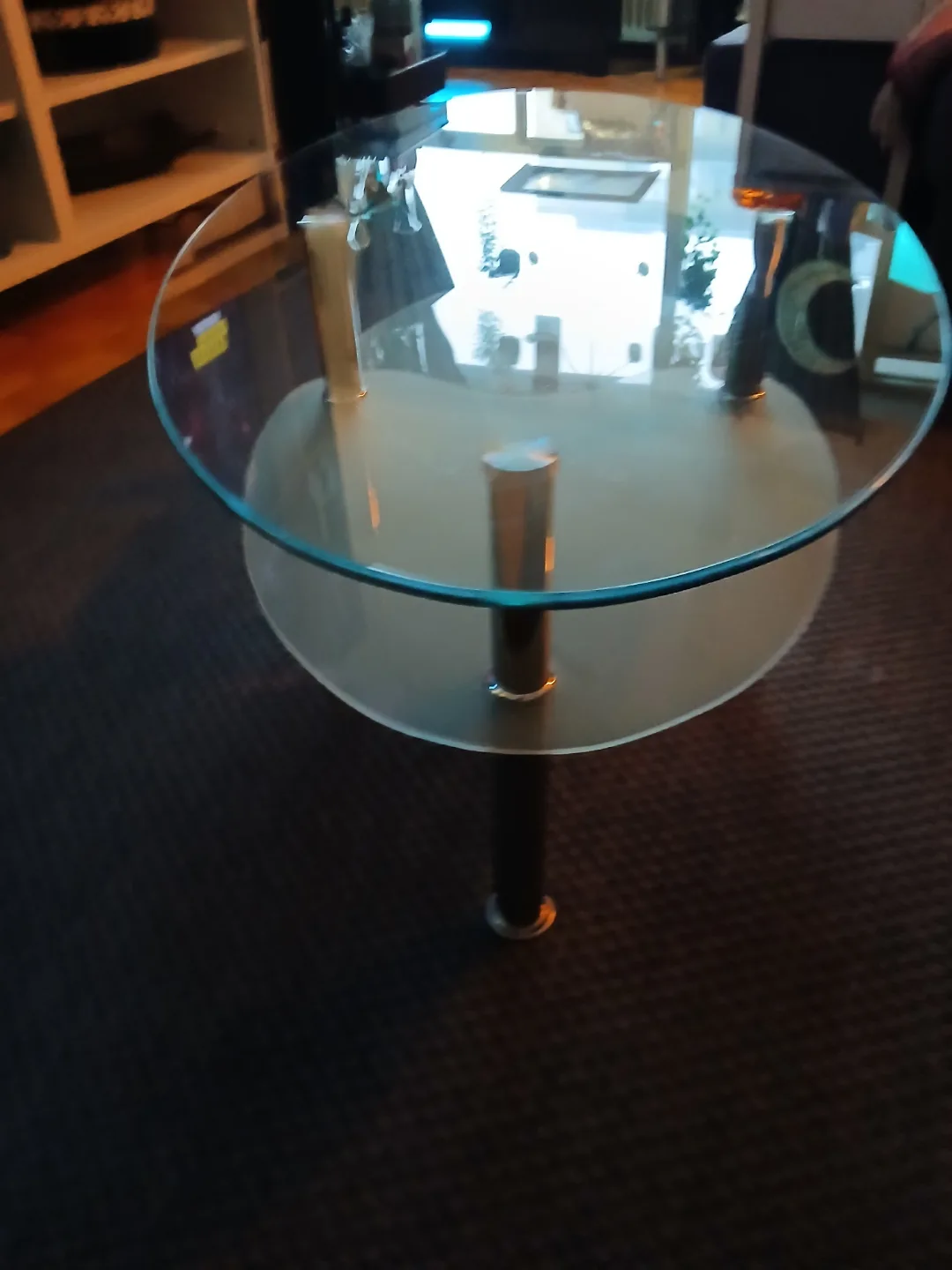 Glass  & Frosted Coffee Table with Two Tiers image indicator(3)