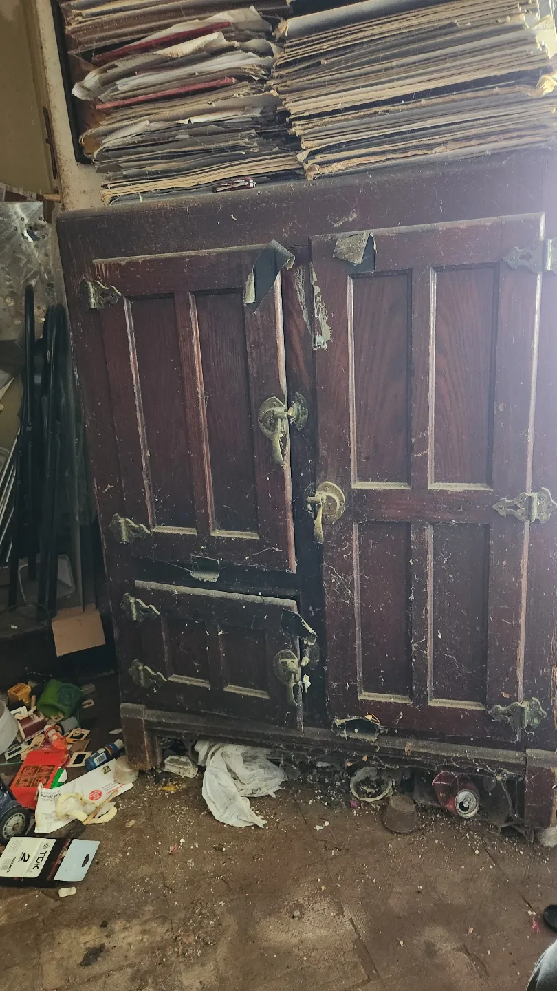Antique Wooden Icebox thumbnail
