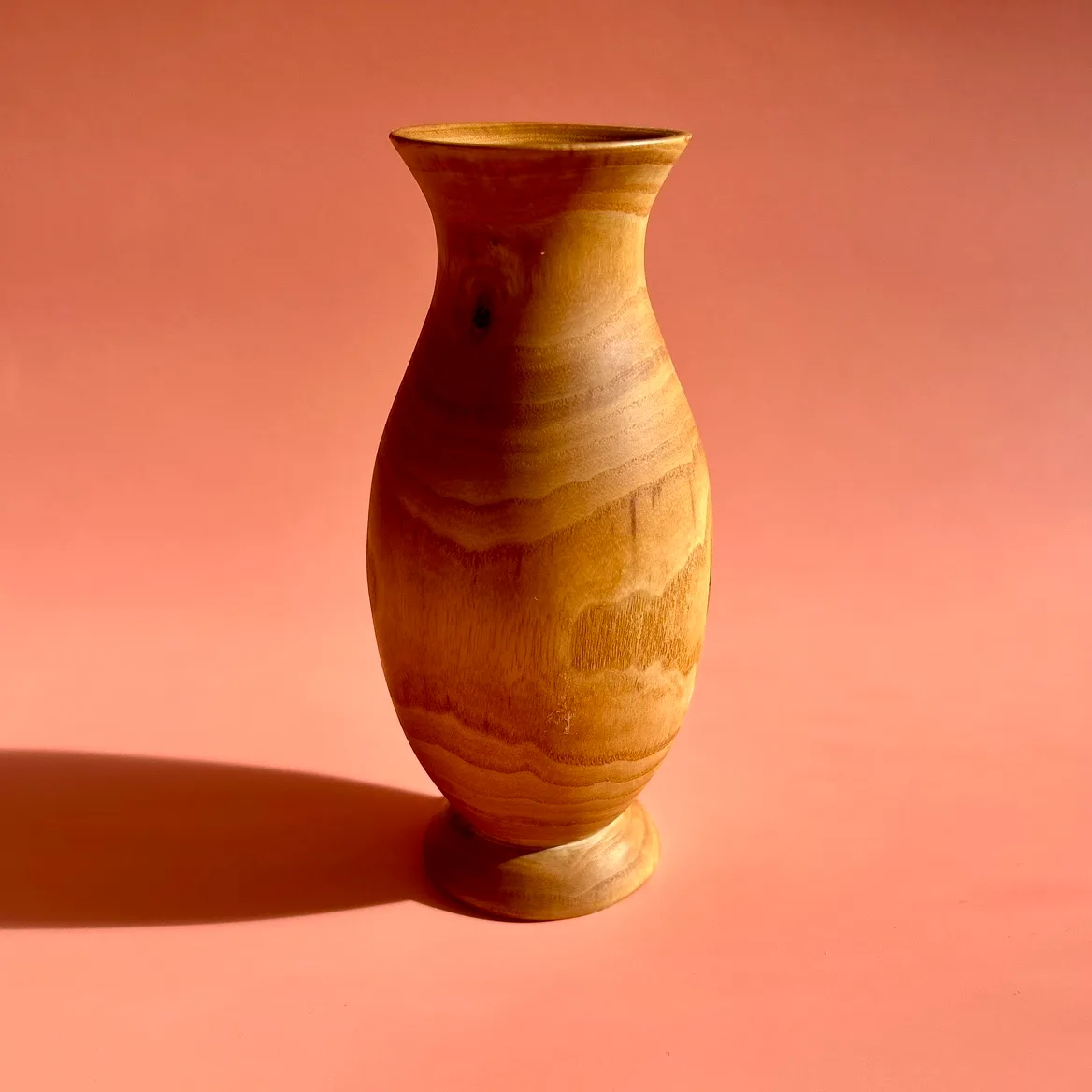 Shop Garage Sale: 1990s Petite Wood-Churned Vase thumbnail