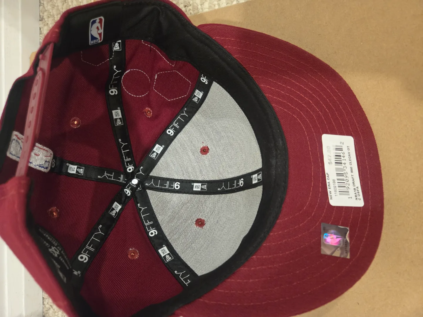 Cleveland Cavaliers 70th Anniversary New Era 9Fifty Snapback Hat image indicator(3)