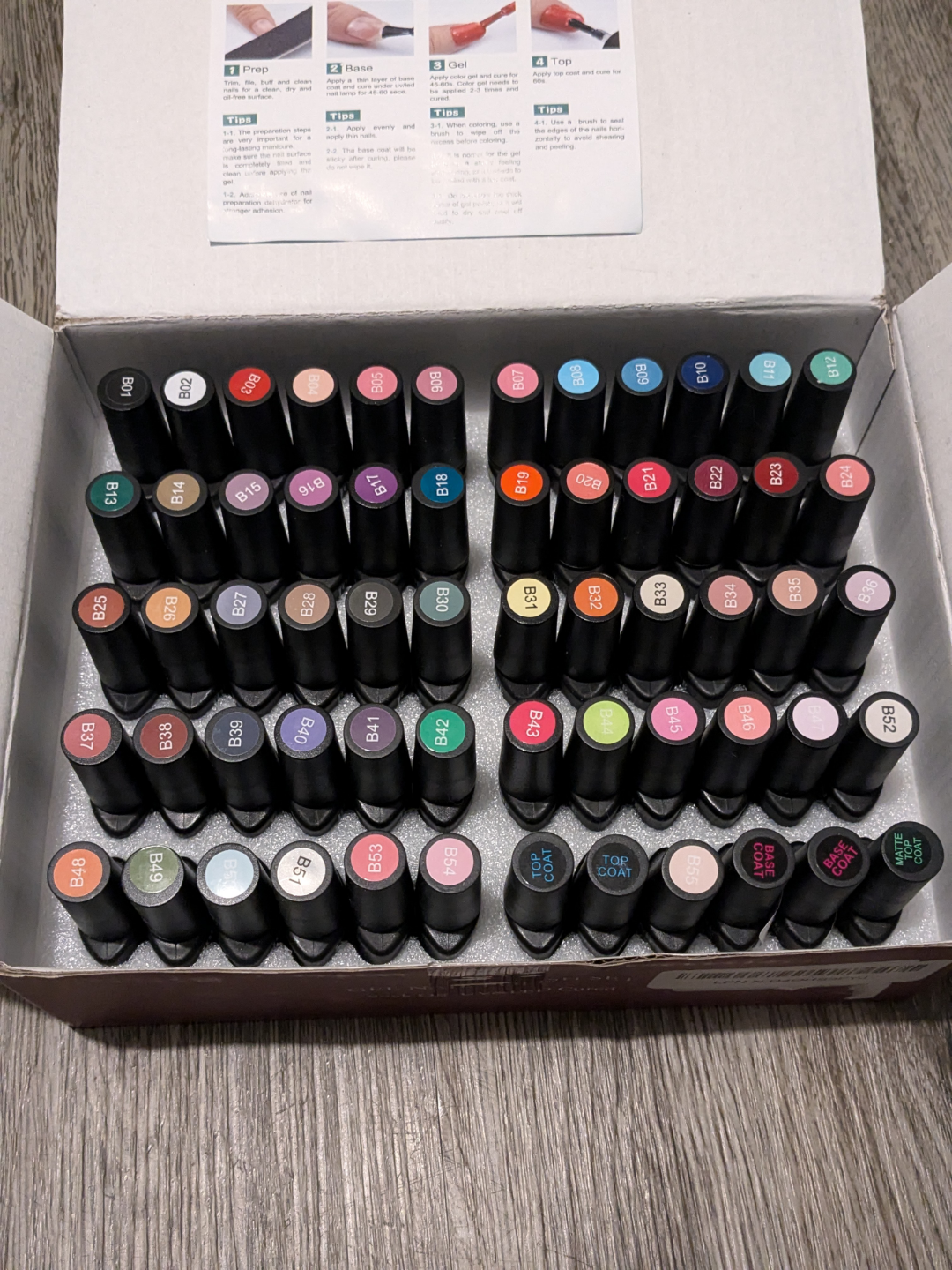 Jodson Nail Polish Gel Kit - 60 Colors